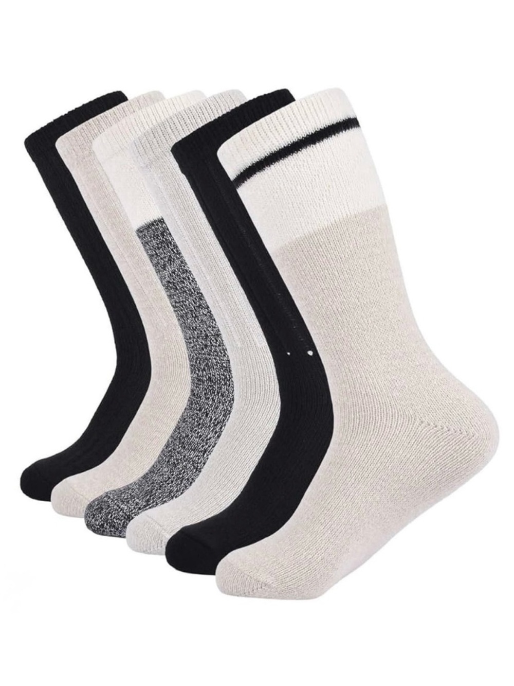 Lucky Brand Super Soft Boot Socks 6 Pair Ladies Shoe 5-10